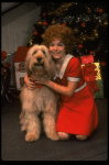 Louanne as Annie w. Sandy in a scene from a touring company of the musical "Annie." (Boston)