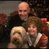 Norwood Smith as Daddy Warbucks and Louanne as Annie w. Sandy in a scene from a touring company of the musical "Annie." (Boston)