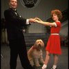 Norwood Smith as Daddy Warbucks and Louanne as Annie w. Sandy in a scene from a touring company of the musical "Annie." (Boston)