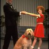 Norwood Smith as Daddy Warbucks and Louanne as Annie w. Sandy in a scene from a touring company of the musical "Annie." (Boston)