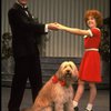Norwood Smith as Daddy Warbucks and Louanne as Annie w. Sandy in a scene from a touring company of the musical "Annie." (Boston)