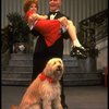 Norwood Smith as Daddy Warbucks and Louanne as Annie w. Sandy in a scene from a touring company of the musical "Annie." (Boston)