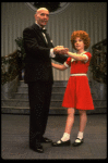 Norwood Smith as Daddy Warbucks and Louanne as Annie in a scene from a touring company of the musical "Annie." (Boston)