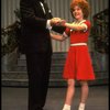 Norwood Smith as Daddy Warbucks and Louanne as Annie in a scene from a touring company of the musical "Annie." (Boston)