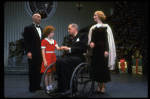 Martha Whitehead as Grace, Louanne as Annie, Norwood Smith as Daddy Warbucks and Randall Robbins as FDR from a touring company of the musical "Annie." (Boston)