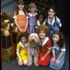 Louanne as Annie w. orphans and Sandy in a scene from a touring company of the musical "Annie." (Boston)