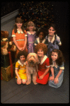 Louanne as Annie w. orphans and Sandy in a scene from a touring company of the musical "Annie." (Boston)