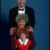Marcia Lewis as Miss Hannigan, Allison Smith as Annie and Harve Presnell as Daddy Warbucks from the Broadway production of the musical "Annie." (New York)