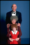 Marcia Lewis as Miss Hannigan, Allison Smith as Annie and Harve Presnell as Daddy Warbucks from the Broadway production of the musical "Annie." (New York)