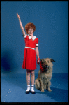 Allison Smith as Annie w. Sandy in a scene from the Broadway production of the musical "Annie." (New York)