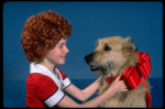 Allison Smith as Annie w. Sandy in a scene from the Broadway production of the musical "Annie." (New York)