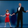 Allison Smith as Annie and Harve Presnell as Daddy Warbucks in a scene from the Broadway production of the musical "Annie." (New York)