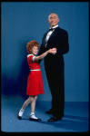 Allison Smith as Annie and Harve Presnell as Daddy Warbucks in a scene from the Broadway production of the musical "Annie." (New York)