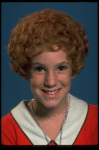 Mollie Hall as Annie in a scene from a touring company of the musical "Annie."