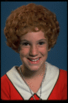 Mollie Hall as Annie in a scene from a touring company of the musical "Annie."