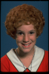 Mollie Hall as Annie in a scene from a touring company of the musical "Annie."