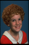 Mollie Hall as Annie in a scene from a touring company of the musical "Annie."
