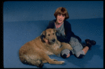 Mollie Hall as Annie w. Sandy in a scene from a touring company of the musical "Annie."