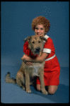 Mollie Hall as Annie w. Sandy in a scene from a touring company of the musical "Annie."