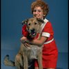 Mollie Hall as Annie w. Sandy in a scene from a touring company of the musical "Annie."
