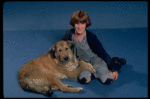 Mollie Hall as Annie w. Sandy in a scene from a touring company of the musical "Annie."