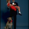 Mollie Hall as Annie and Ron Holgate as Daddy Warbucks w. Sandy in a scene from a touring company of the musical "Annie."