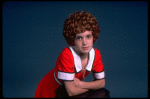 Alyson Kirk as Annie in a scene from the Broadway company of the musical "Annie."