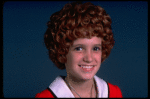 Alyson Kirk as Annie in a scene from the Broadway company of the musical "Annie."