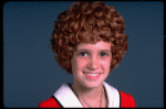 Alyson Kirk as Annie in a scene from the Broadway company of the musical "Annie."