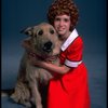 Alyson Kirk as Annie w. Sandy in a scene from the Broadway company of the musical "Annie."