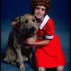 Alyson Kirk as Annie w. Sandy in a scene from the Broadway company of the musical "Annie."