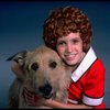 Alyson Kirk as Annie w. Sandy in a scene from the Broadway company of the musical "Annie."