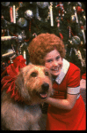 Kathleen Sisk as Annie w. Sandy in a scene from a touring company of the musical "Annie." (Atlanta)