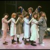 Marcia Lewis as Miss Hannigan w. orphans in a scene from a touring company of the musical "Annie." (Westbury)