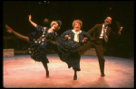 Marcia Lewis as Miss Hannigan w. Robert Fitch as Rooster and Lily in a scene from a touring company of the musical "Annie." (Westbury)