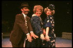 Marcia Lewis as Miss Hannigan w. Robert Fitch as Rooster and Lily in a scene from a touring company of the musical "Annie." (Westbury)