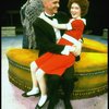 Marcia Lewis as Miss Hannigan w. Annie and Daddy Warbucks in a scene from a touring company of the musical "Annie." (Westbury)