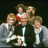 Marcia Lewis as Miss Hannigan w. Annie, Daddy Warbucks, Grace and Sandy in a scene from a touring company of the musical "Annie." (Westbury)