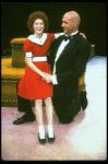 Annie and Daddy Warbucks in a scene from a touring company of the musical "Annie." (Westbury)