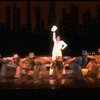 Actress Liza Minnelli and dancers performing "City Lights" in a scene from the Broadway production of the musical "The Act.