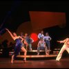 Actress Liza Minnelli, future choreographer Wayne Cilento (3L) and dancers in a scene from the Broadway production of the musical "The Act."