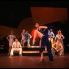 Actress Liza Minnelli and dancers in a scene from the Broadway production of the musical "The Act."