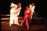 Actors Arnold Soboloff, Liza Minnelli and Mark Goddard in a scene from the Broadway production of the musical "The Act."