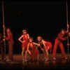 Dancers (L-R) Roger Minami, Michael Leeds, Albert Stephenson & Wayne Cilento in a scene from the Broadway production of the musical "The Act." (New York)