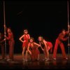 Dancers (L-R) Roger Minami, Michael Leeds, Albert Stephenson & Wayne Cilento in a scene from the Broadway production of the musical "The Act." (New York)