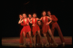 Future choreographer Wayne Cilento (3L) and dancers in a scene from the Broadway production of the musical "The Act." (New York)