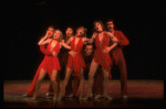 Future choreographer Wayne Cilento (3L) and dancers in a scene from the Broadway production of the musical "The Act." (New York)