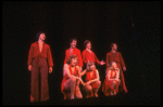 Future choreographer Wayne Cilento (3L) and dancers in a scene from the Broadway production of the musical "The Act." (New York)