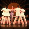 Actress Liza Minnelli, future choreographer Wayne Cilento (2L) and dancers in a scene from the Broadway production of the musical "The Act." (New York)