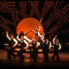 Actress Liza Minnelli and dancers in a scene from the Broadway production of the musical "The Act." (New York)